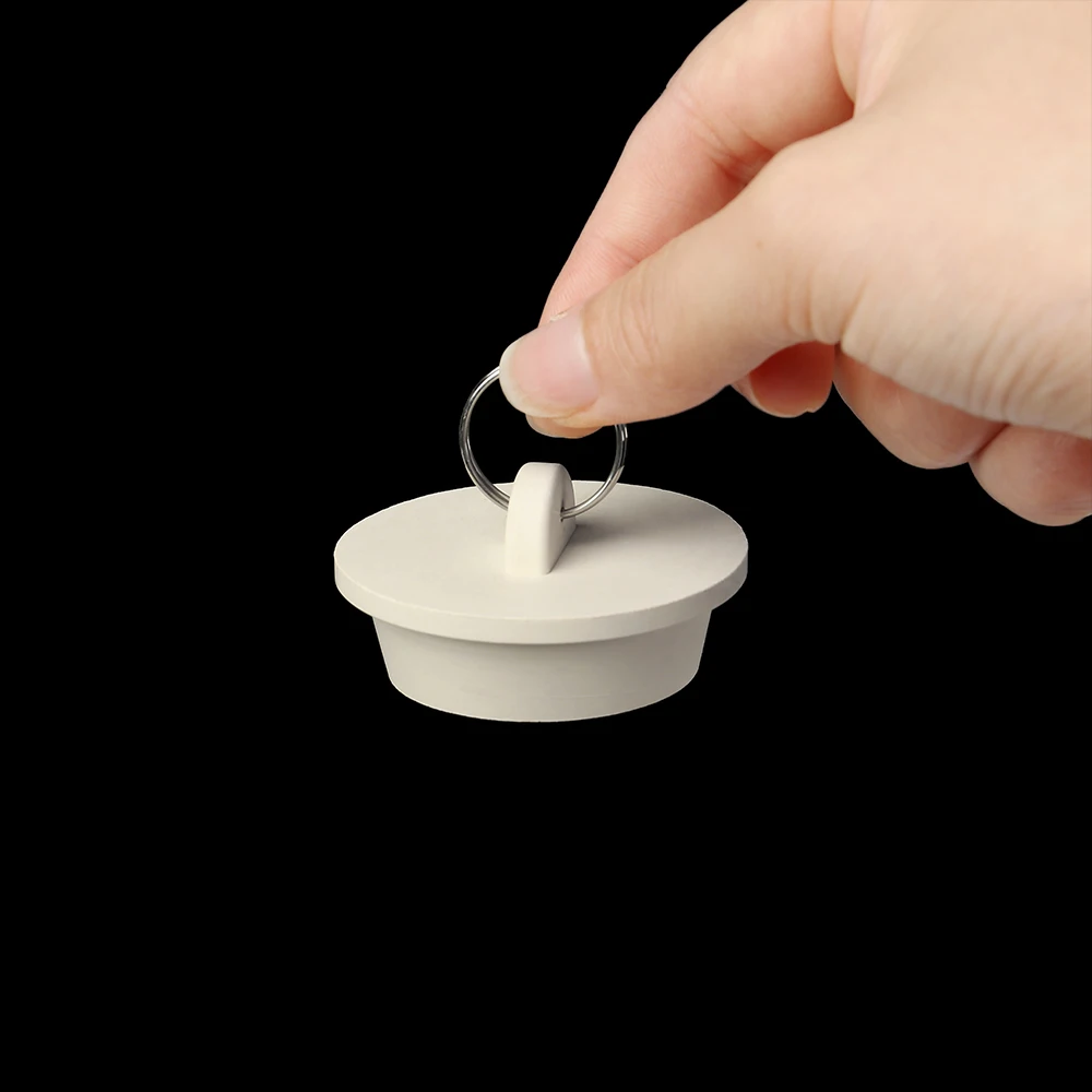1PC Durable Rubber Kitchen Bath Tub Sink Water Stopper Floor Round Drain Plug Sink Bathtub Drainage Stopper Leakage-proof Plug