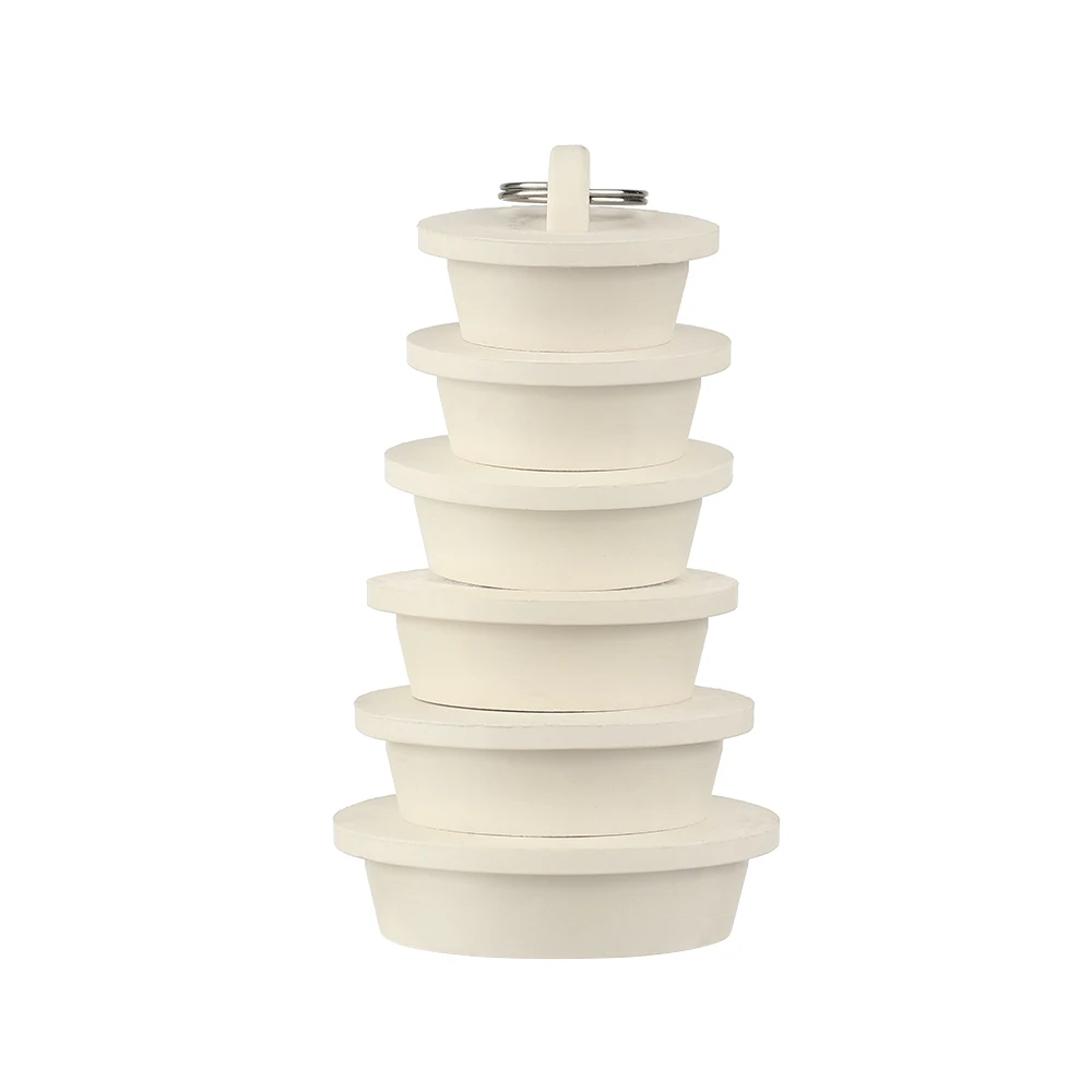 1PC Durable Rubber Kitchen Bath Tub Sink Water Stopper Floor Round Drain Plug Sink Bathtub Drainage Stopper Leakage-proof Plug