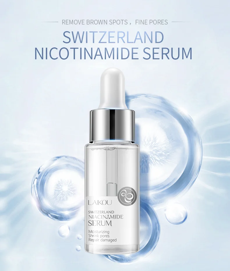 LAIKOU Serum Japan Sakura Essence Moisturizing Hyaluronic Acid Pure 24K Gold Brightening Vitamin C Face Serum Care Skin