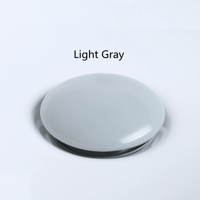 1pc Ceramic+Brass Basin Drain Push Button Waste Bathroom Sink Easy Click Clack Plug Push Button 68mm For Bathroom Hardware