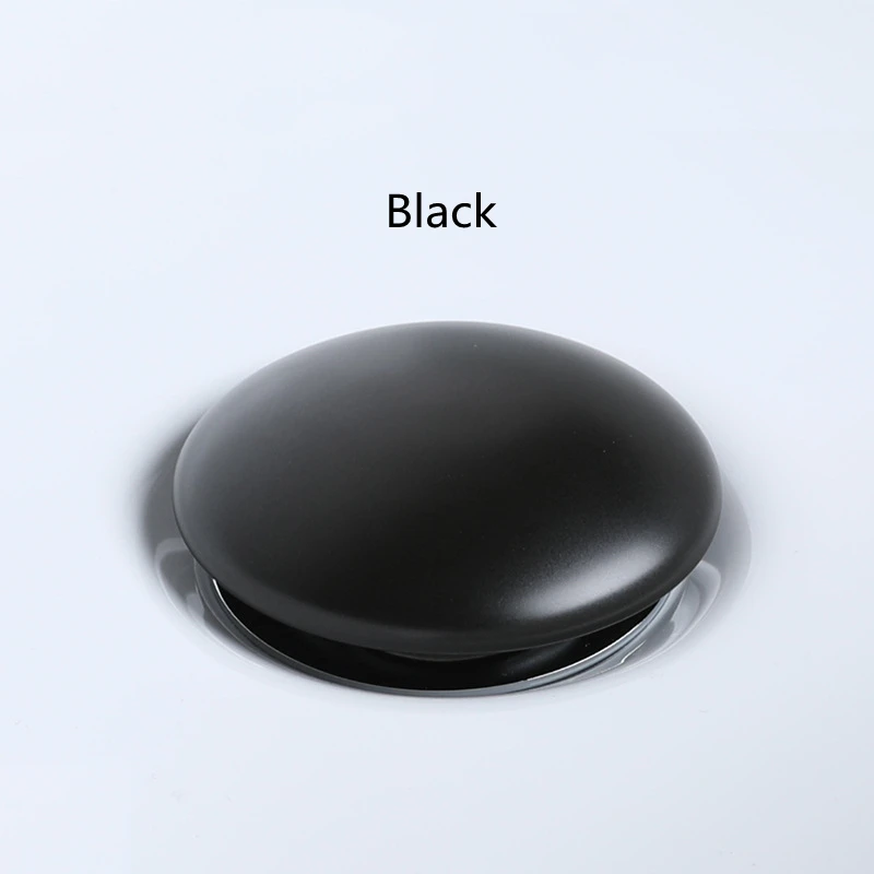 1pc Ceramic+Brass Basin Drain Push Button Waste Bathroom Sink Easy Click Clack Plug Push Button 68mm For Bathroom Hardware