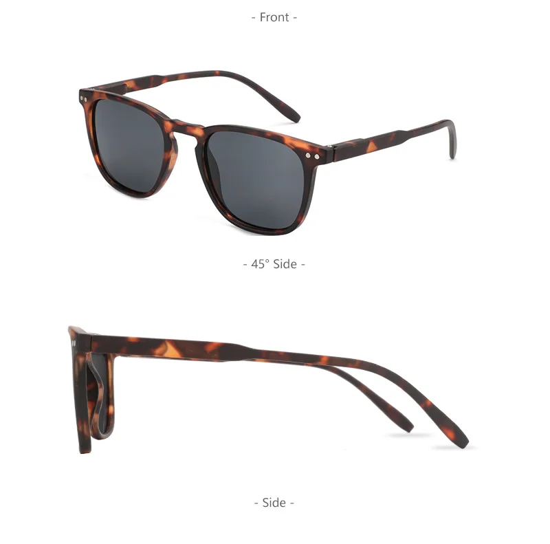 ZENOTTIC 2 Pack Polarized Sunglasses for Women Men Vintage Round and Square Frame UV Protection Shades Driving Sun Glasses