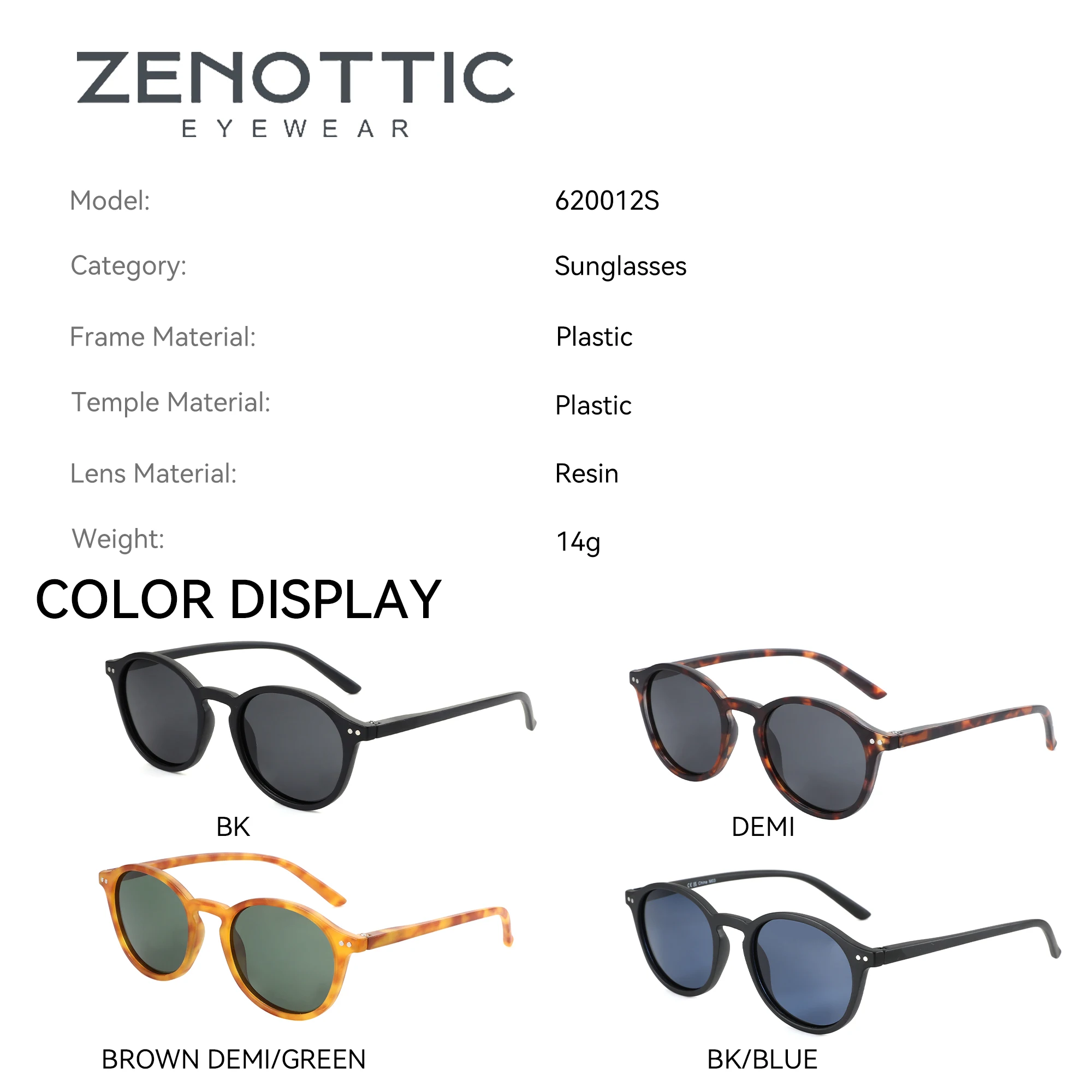 ZENOTTIC 2 Pack Polarized Sunglasses for Women Men Vintage Round and Square Frame UV Protection Shades Driving Sun Glasses
