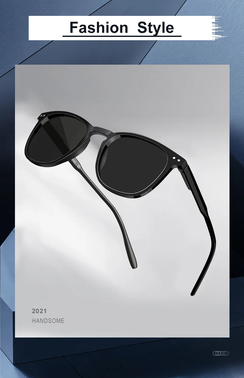 ZENOTTIC 2 Pack Polarized Sunglasses for Women Men Vintage Round and Square Frame UV Protection Shades Driving Sun Glasses