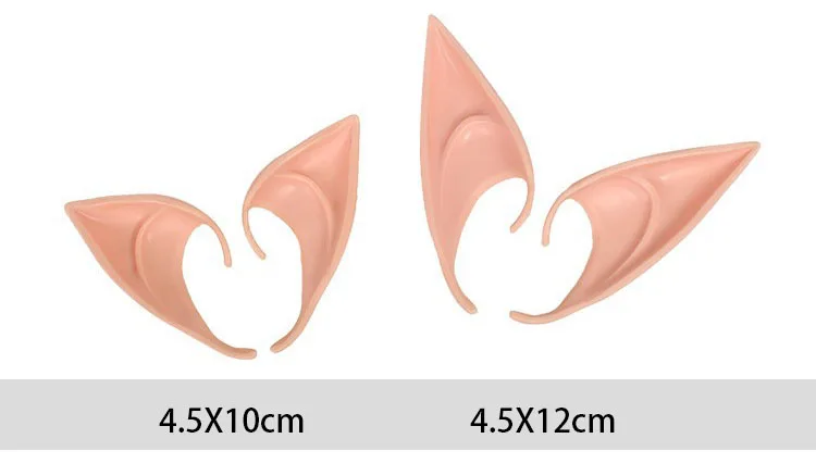 Cosplay Angel Elf Ears Latex Simulation Soft Ears Props Halloween Christmas Party Anime Cosplay Costume Accessories Photo Props