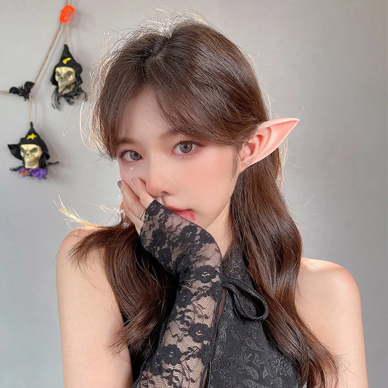 Cosplay Angel Elf Ears Latex Simulation Soft Ears Props Halloween Christmas Party Anime Cosplay Costume Accessories Photo Props