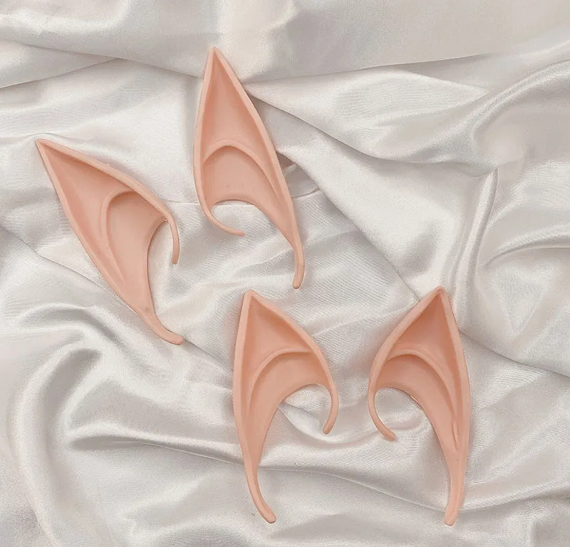 Cosplay Angel Elf Ears Latex Simulation Soft Ears Props Halloween Christmas Party Anime Cosplay Costume Accessories Photo Props