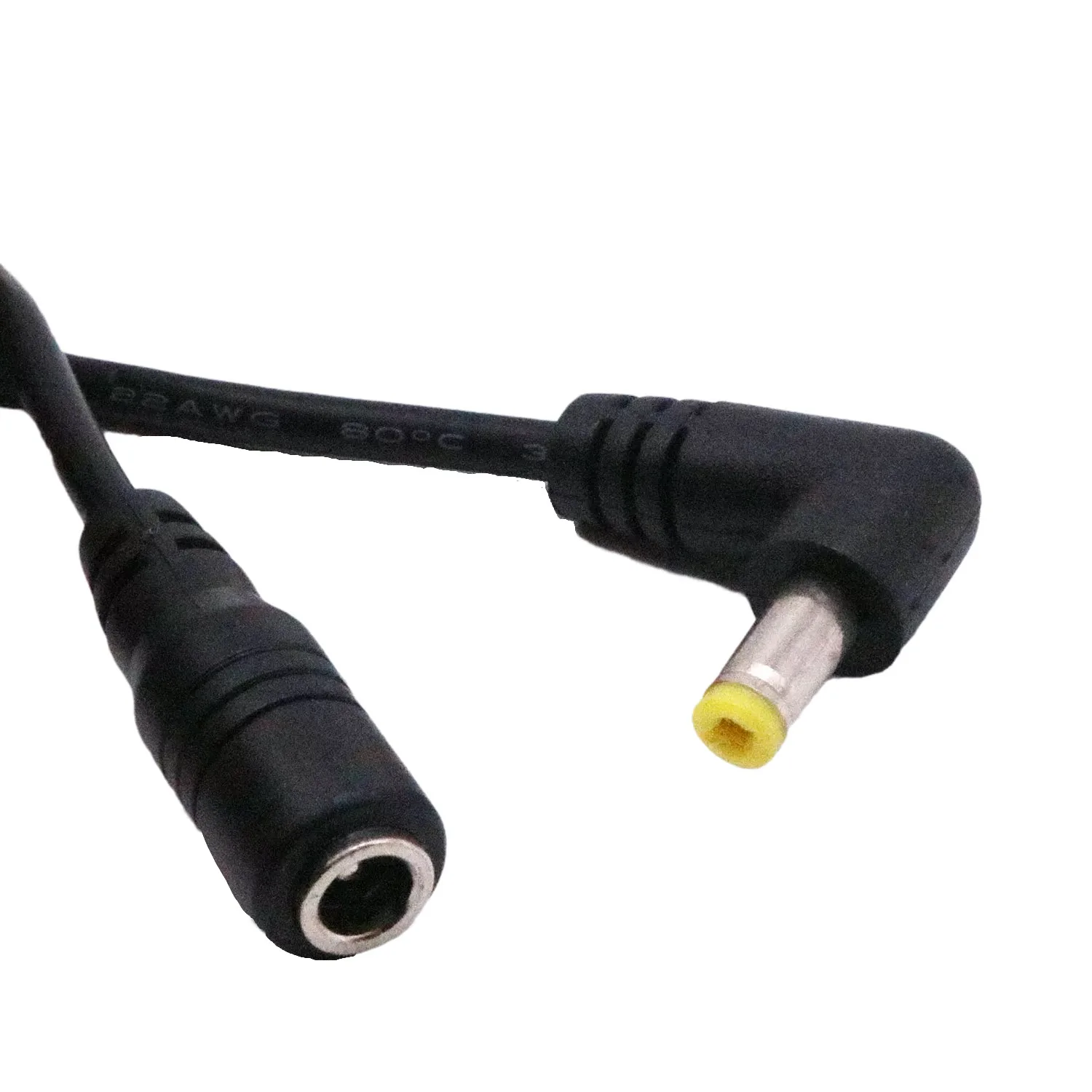 DC Power 4.8mm X 1.7mm Male Right Angle To 4.8mm X 1.7mm Female Extension Adapter Connector Cable Cord