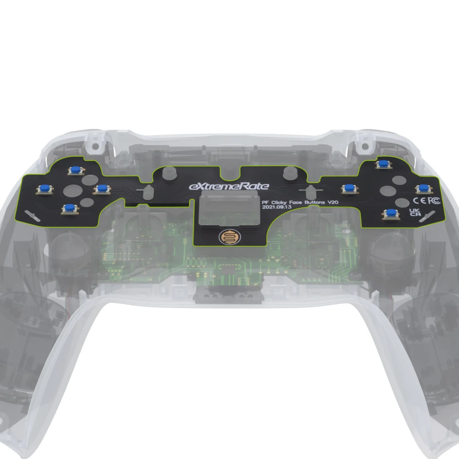 eXtremeRate Face Clicky Kit V2, Custom Tactile Dpad Action Buttons, Mouse Click Kit for ps5 Controller BDM-010 & BDM-020