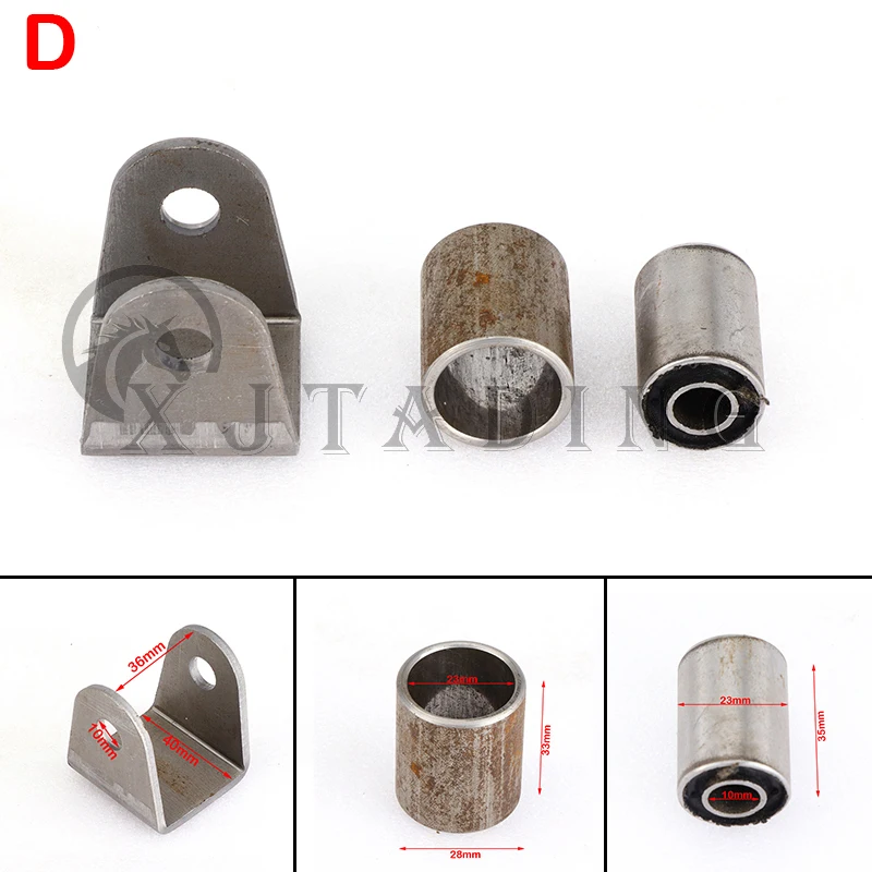 1Set Swing Arm Support Buffer Sleeve With Steel Bushing Hanging Lugs Fit For ATV Scooter UTV Go Kart Quad Bike Buggy Suspension