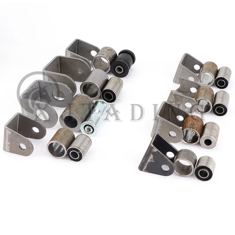 1Set Swing Arm Support Buffer Sleeve With Steel Bushing Hanging Lugs Fit For ATV Scooter UTV Go Kart Quad Bike Buggy Suspension