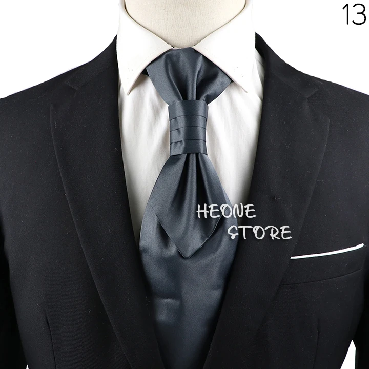 Luxury Men‘s Paisley Tie Red Black Blue Tuxedo Vest Ascots Neck Tie Tied Knot For Business Wedding Party Gentleman Accessories