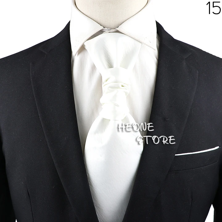 Luxury Men‘s Paisley Tie Red Black Blue Tuxedo Vest Ascots Neck Tie Tied Knot For Business Wedding Party Gentleman Accessories