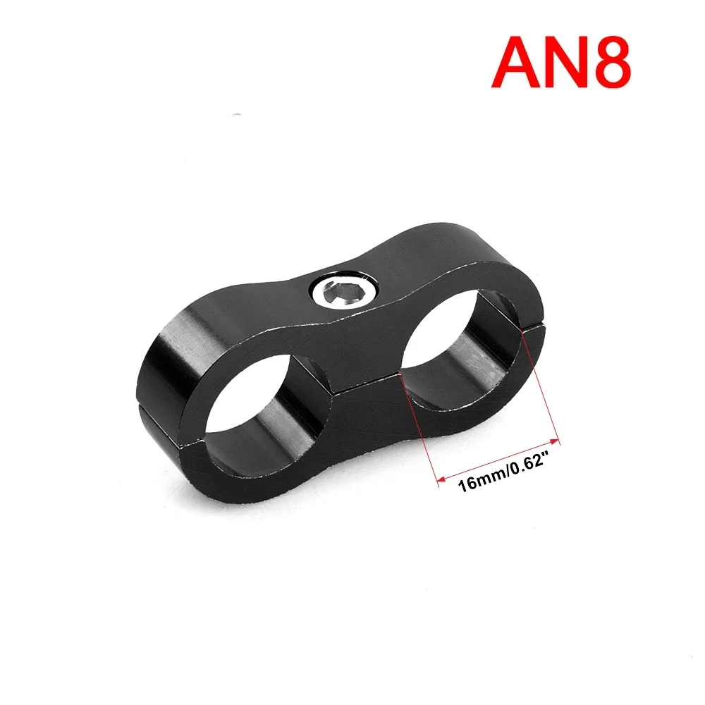Universal AN4 AN6 AN8 AN10 Car Billet Oil Fuel Water Hose Tube Seprator Bracket Divider Clamp Line Separator Aluminum