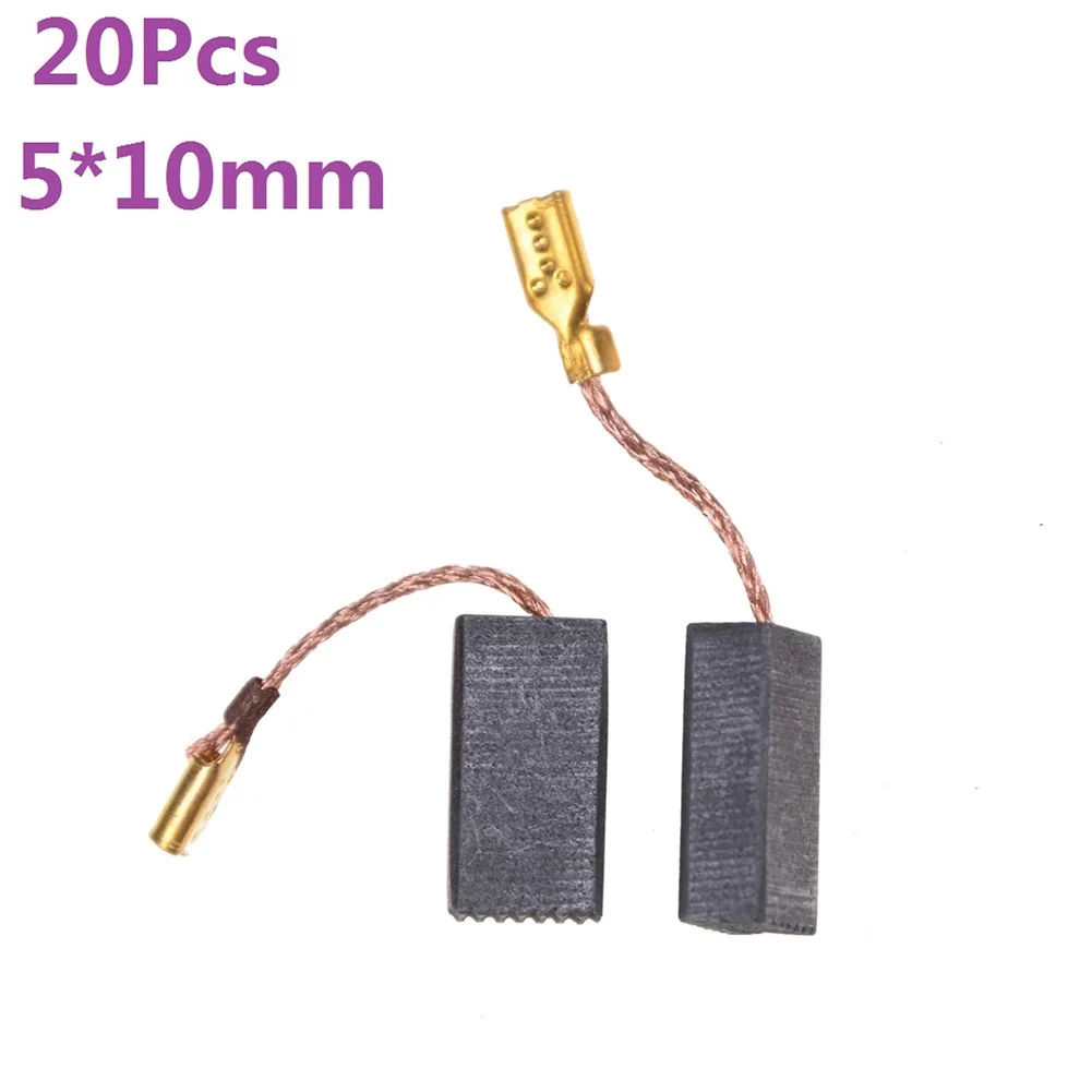 20Pcs 5x10x15mm Carbon Brush For Bosch 125 14-150 Hitachi for Worx Hilti Angle Grinder Power Tool