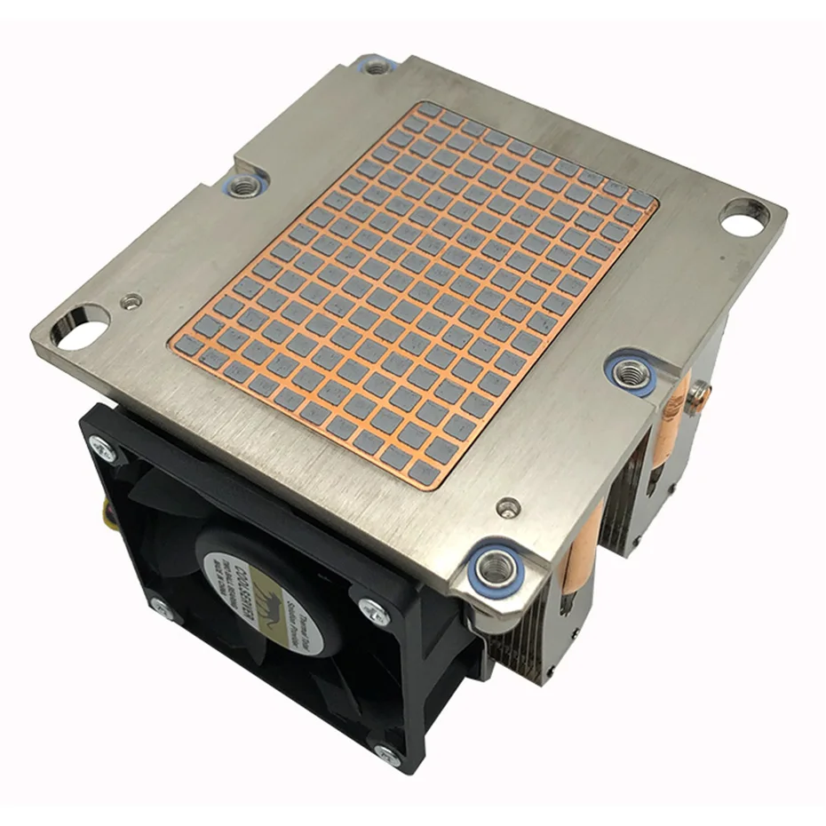 COOLSERVER S82 4 Heat Pipe Copper 2U Server CPU Cooler for Intel LGA 3647 Square Motherboards Industrial Workstation Computer