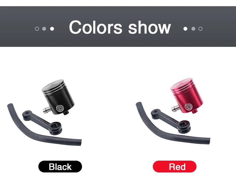 ZSDTRP Universal Motorcycle Front Brake Clutch Fluid Bottle Master Cylinder Oil Reservoir Tank Cup For Honda Suzuki Kawasaki