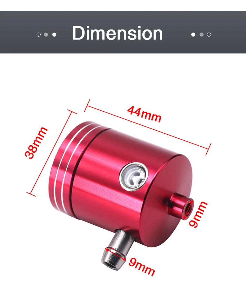 ZSDTRP Universal Motorcycle Front Brake Clutch Fluid Bottle Master Cylinder Oil Reservoir Tank Cup For Honda Suzuki Kawasaki