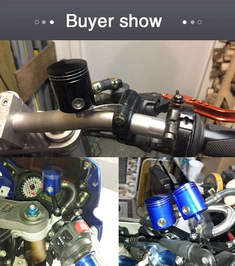 ZSDTRP Universal Motorcycle Front Brake Clutch Fluid Bottle Master Cylinder Oil Reservoir Tank Cup For Honda Suzuki Kawasaki