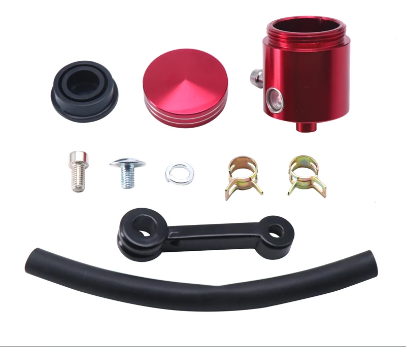 ZSDTRP Universal Motorcycle Front Brake Clutch Fluid Bottle Master Cylinder Oil Reservoir Tank Cup For Honda Suzuki Kawasaki