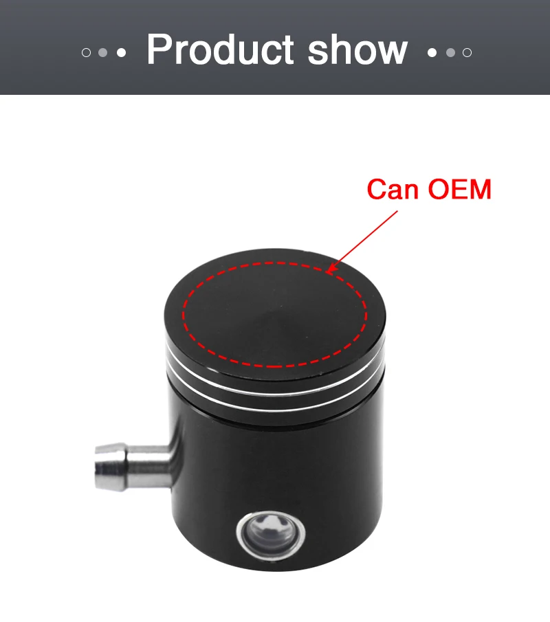 ZSDTRP Universal Motorcycle Front Brake Clutch Fluid Bottle Master Cylinder Oil Reservoir Tank Cup For Honda Suzuki Kawasaki