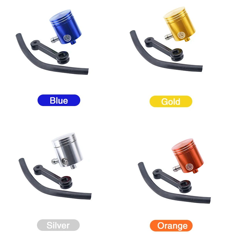 ZSDTRP Universal Motorcycle Front Brake Clutch Fluid Bottle Master Cylinder Oil Reservoir Tank Cup For Honda Suzuki Kawasaki