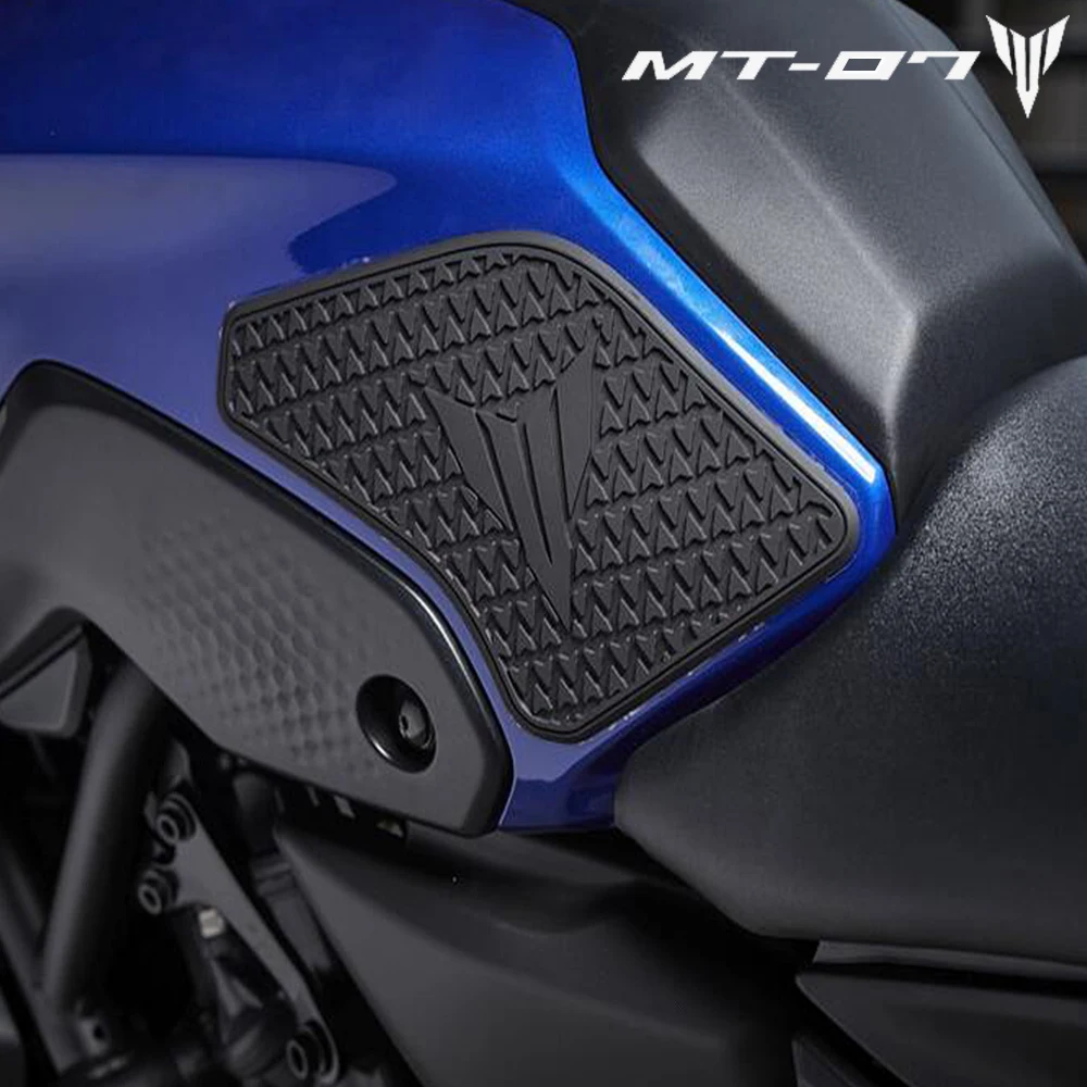 New 2024 2023 FOR YAMAHA MT07 MT-07 MT 07 Motorcycle Accessories Non-slip Side Fuel Tank Stickers Waterproof Pad Rubber Sticker