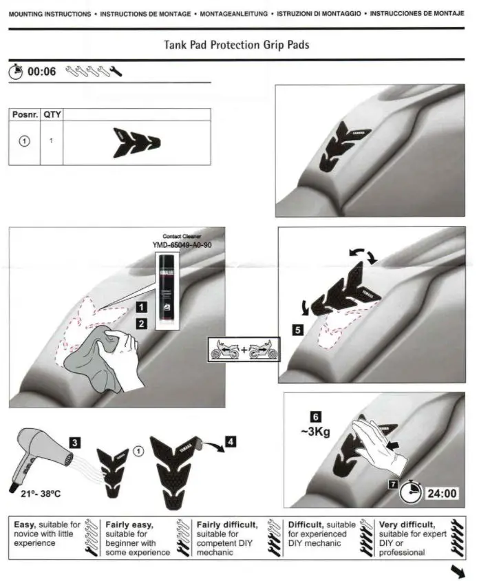 New 2024 2023 FOR YAMAHA MT07 MT-07 MT 07 Motorcycle Accessories Non-slip Side Fuel Tank Stickers Waterproof Pad Rubber Sticker