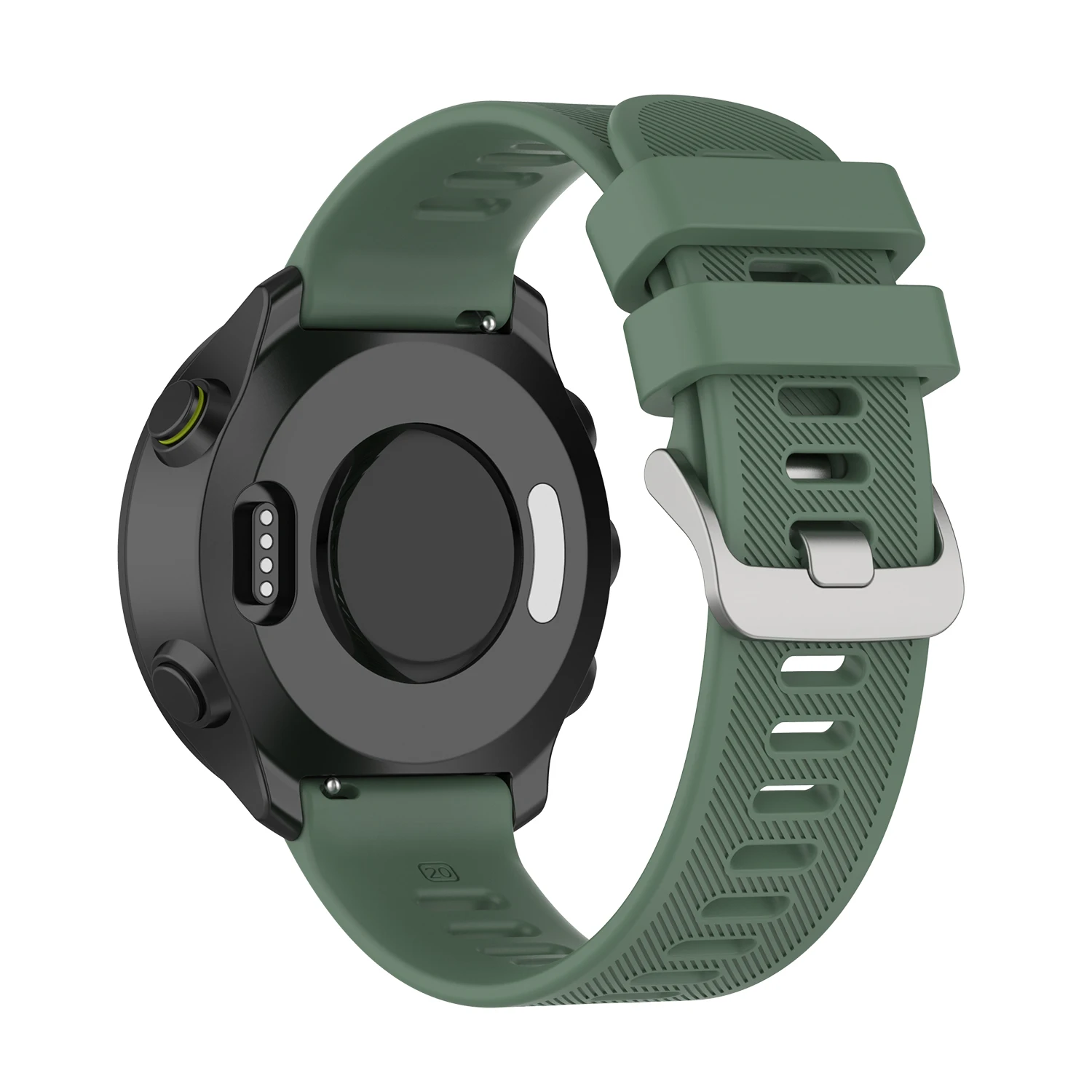Silicone Strap 20mm for Garmin Forerunner 70 170 55 165 245 645 570 42mm/Venu SQ 2 Plus Correa Bracelet Garmin Active 6 5 Band
