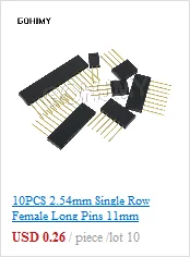 10PCS IC Sockets DIP6 DIP8 DIP14 DIP16 DIP18 DIP20 DIP28 DIP40 pins Connector DIP Socket 6 8 14 16 18 20 24 28 40 pin