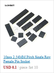 10PCS IC Sockets DIP6 DIP8 DIP14 DIP16 DIP18 DIP20 DIP28 DIP40 pins Connector DIP Socket 6 8 14 16 18 20 24 28 40 pin