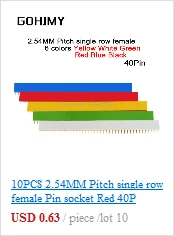 10PCS IC Sockets DIP6 DIP8 DIP14 DIP16 DIP18 DIP20 DIP28 DIP40 pins Connector DIP Socket 6 8 14 16 18 20 24 28 40 pin