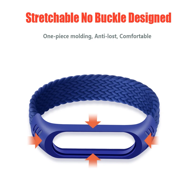 Bracelet for Xiaomi Mi band 6 7 Strap Nylon Braided solo loop pulseira bracelet Miband5 Wristband belt Mi band 5 4 3 6 correa