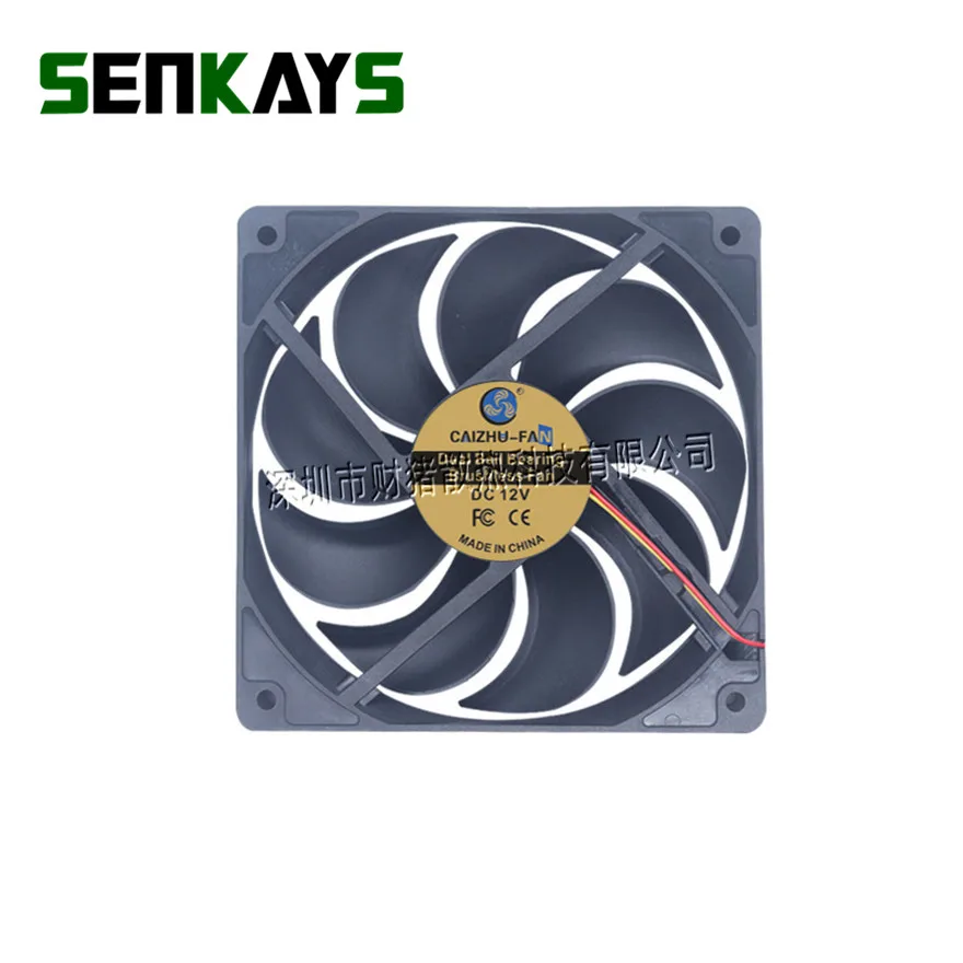 Dual Ball Bearing 120MM 12cm 12025 CPU Fan 120x120x25MM DC 5V 12V 24V Computer Case Cooling Fan 2PIN 3PIN FG