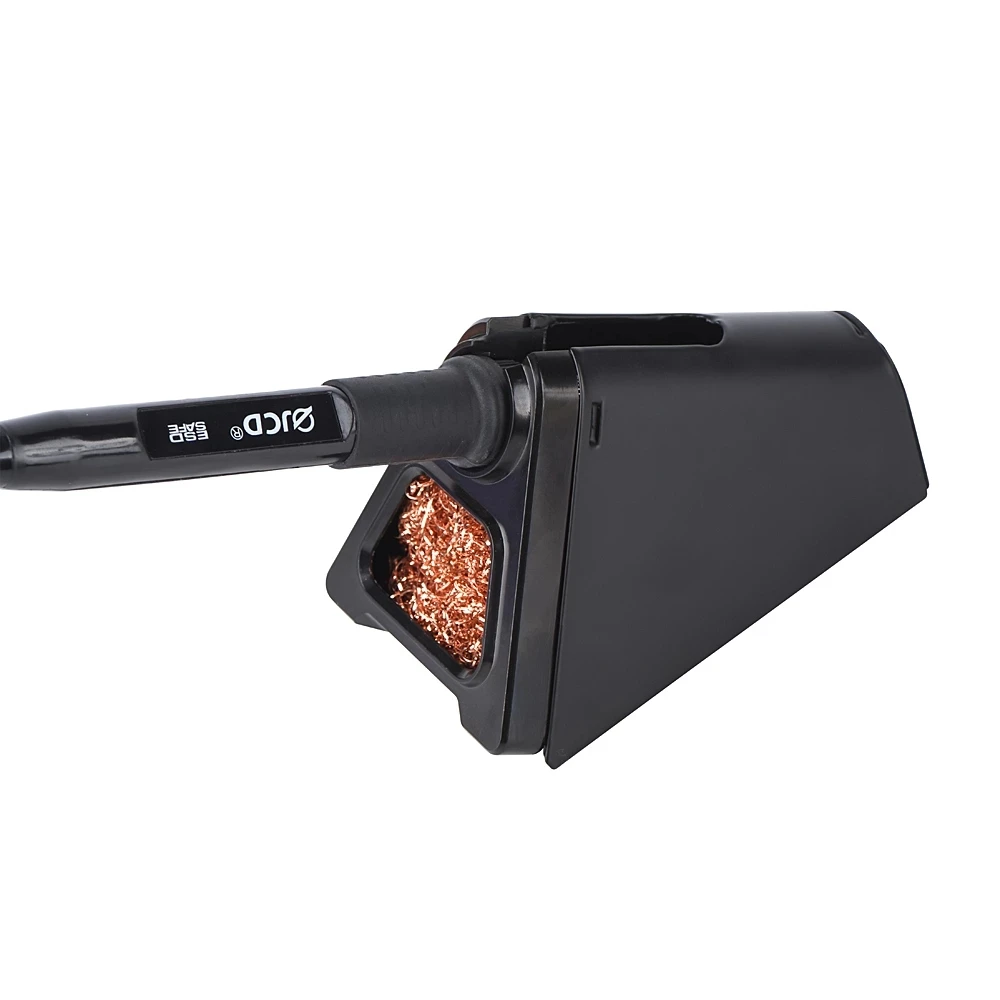 JCD 820 Aluminum Alloy Electric Soldering Iron Stand Holder with Welding Cleaning Copper Ball High Temperature Safety