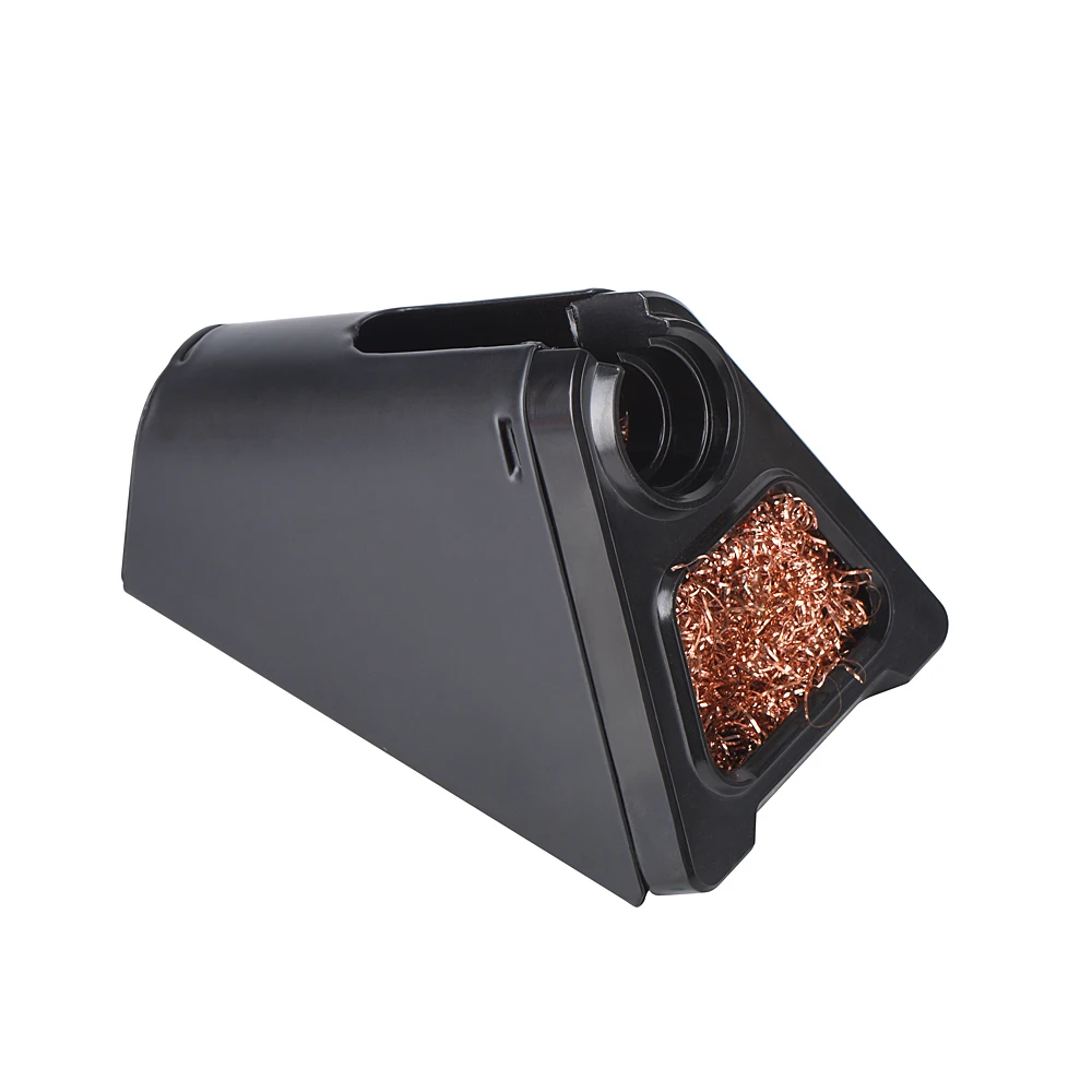 JCD 820 Aluminum Alloy Electric Soldering Iron Stand Holder with Welding Cleaning Copper Ball High Temperature Safety