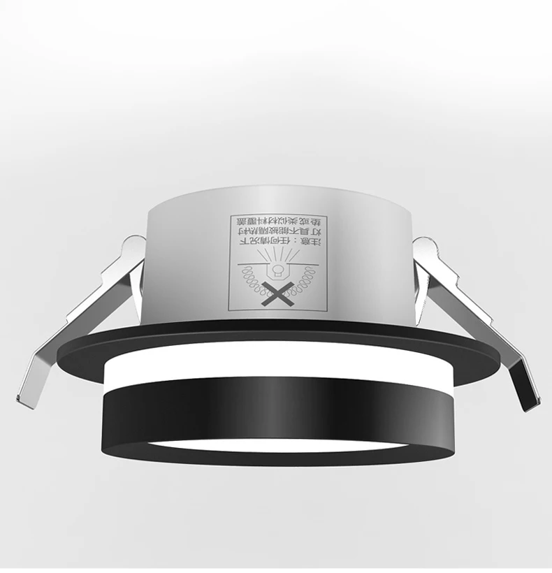 Chrome Round Recessed LED Downlight AC85-265V Acryl Ceiling Light 5W/7W/9W/12W Spot Light For Porch Corridor Kitchen Indoor Lamp