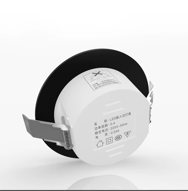 Chrome Round Recessed LED Downlight AC85-265V Acryl Ceiling Light 5W/7W/9W/12W Spot Light For Porch Corridor Kitchen Indoor Lamp