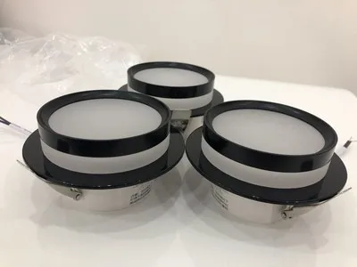 Chrome Round Recessed LED Downlight AC85-265V Acryl Ceiling Light 5W/7W/9W/12W Spot Light For Porch Corridor Kitchen Indoor Lamp