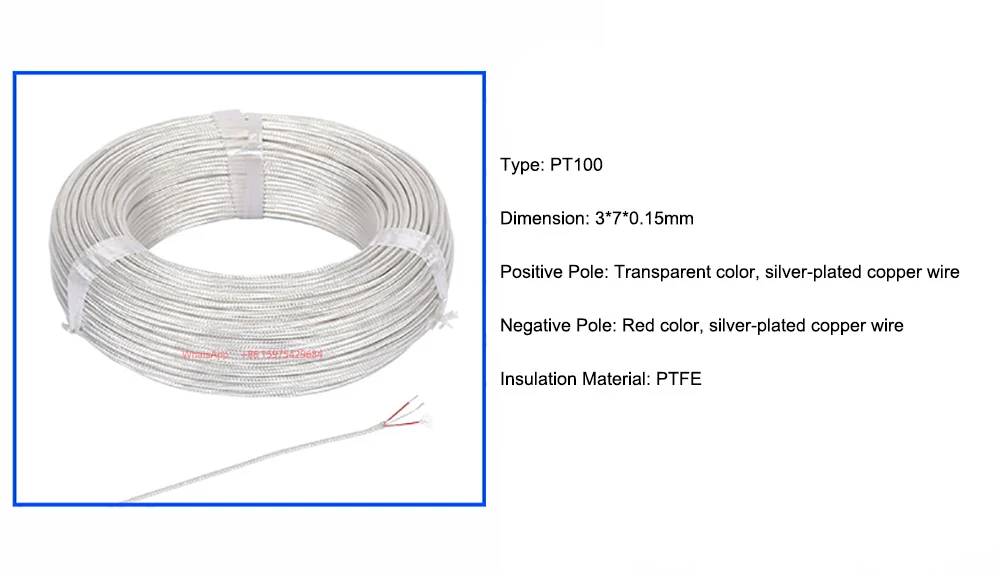 10M 20M 50m 100m K J PT100 Type 0-800 Degree 600℃ Shielded Thermocouple Wire 2*0.4MM Temp Measurement Line Compensation Wire
