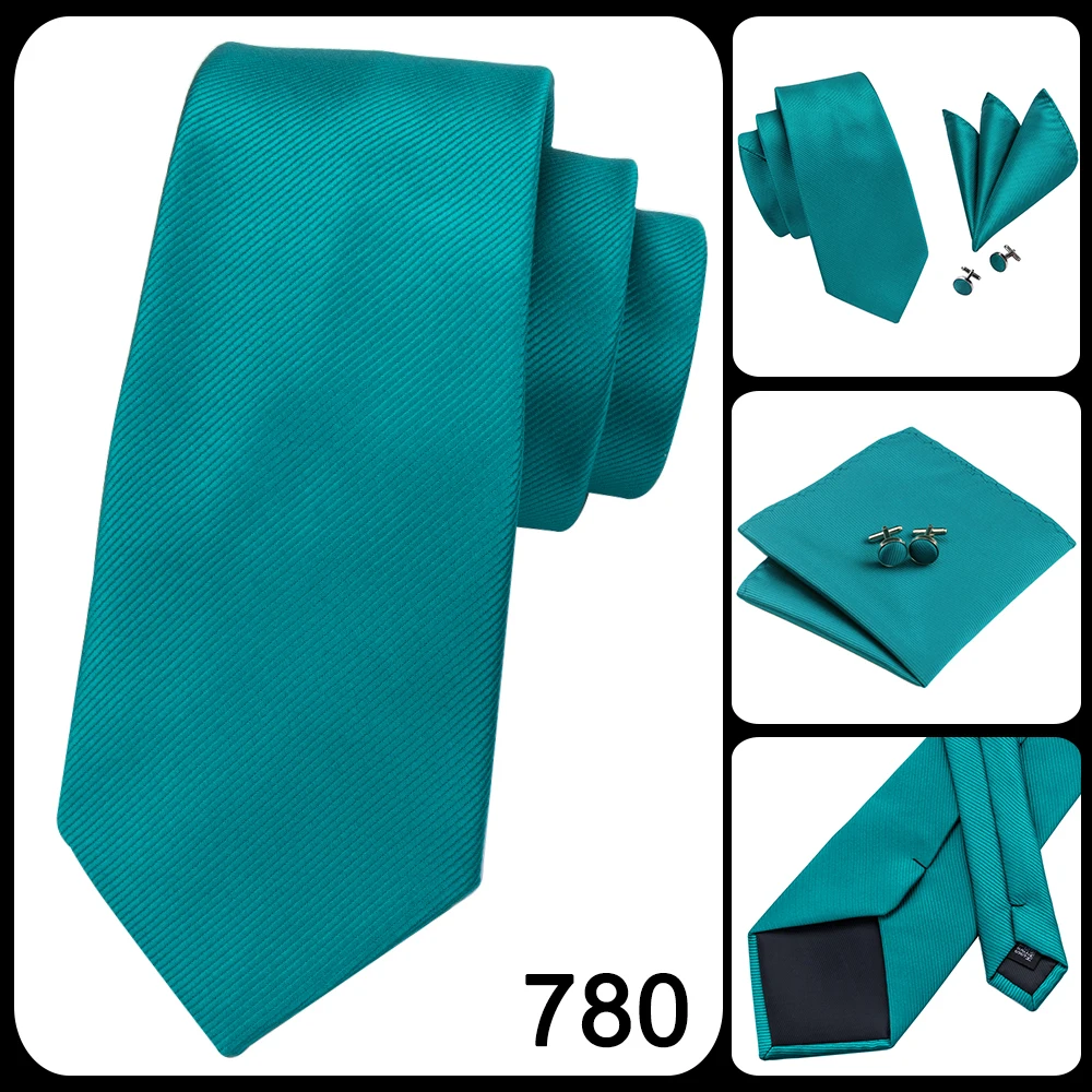Hi-Tie Designer Green Solid Striped Paisley Wedding Tie For Men Necktie Hanky Cufflink Fashion Business Party Dropshipping