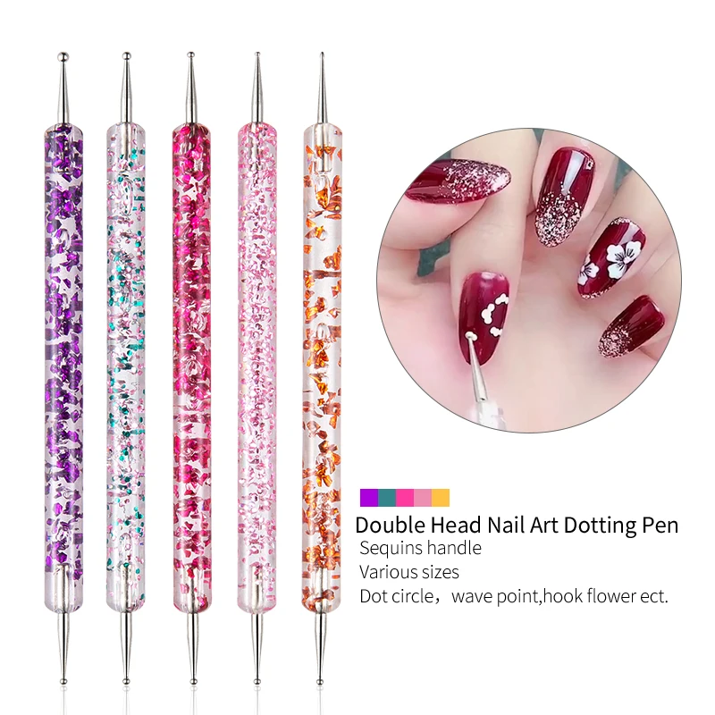 Manicure Brushes Sets Dotting Pen Acylic Nail Extension Painting Nail Brushes for Nail Art Gel Nail Polish Tools Professional