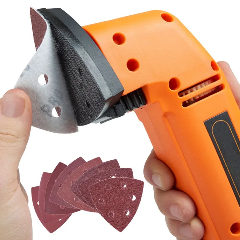80PCS/40PCS Triangular Sanding Disc 90mm Delta Sander Hook & Loop Sandpaper Abrasive Tools for Sanding Grit 40-2000
