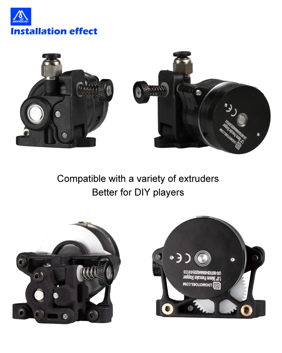 Mellow High Temperature LDO NEMA14 36mm Motor LDO-36STH17-0354AHG/LDO-36STH20-1004AHG For Orbiter/Sherpa Mini Extruder Voron 2.4
