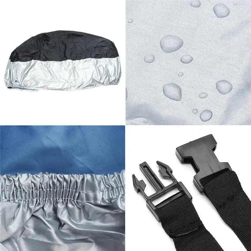 190T Waterproof Motorcycle Cover Protection Bache Moto Scooter Bike Cover All Season Accessories for Honda Yamaha Suzuki Vespa