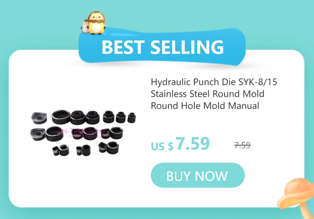 Die of Hydraulic Hole Digger SYK-8 SYK-15 Hydraulic Hole Punch Tool SYK-8B Hydraulic Knockout Tool SYK-8A