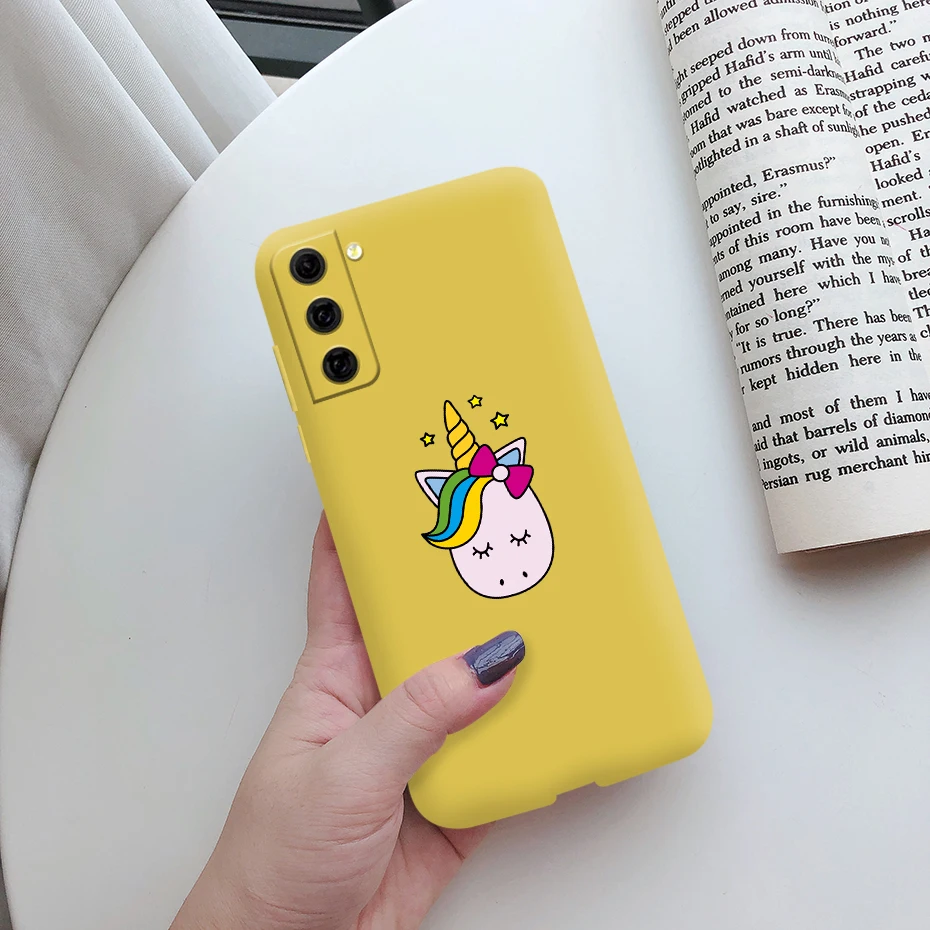 For Samsung Galaxy S21 FE 5G Case Shockproof Fundas Cute Painted Silicone Slim Soft Cover For samsung S21 FE S21fe Bumper Cases