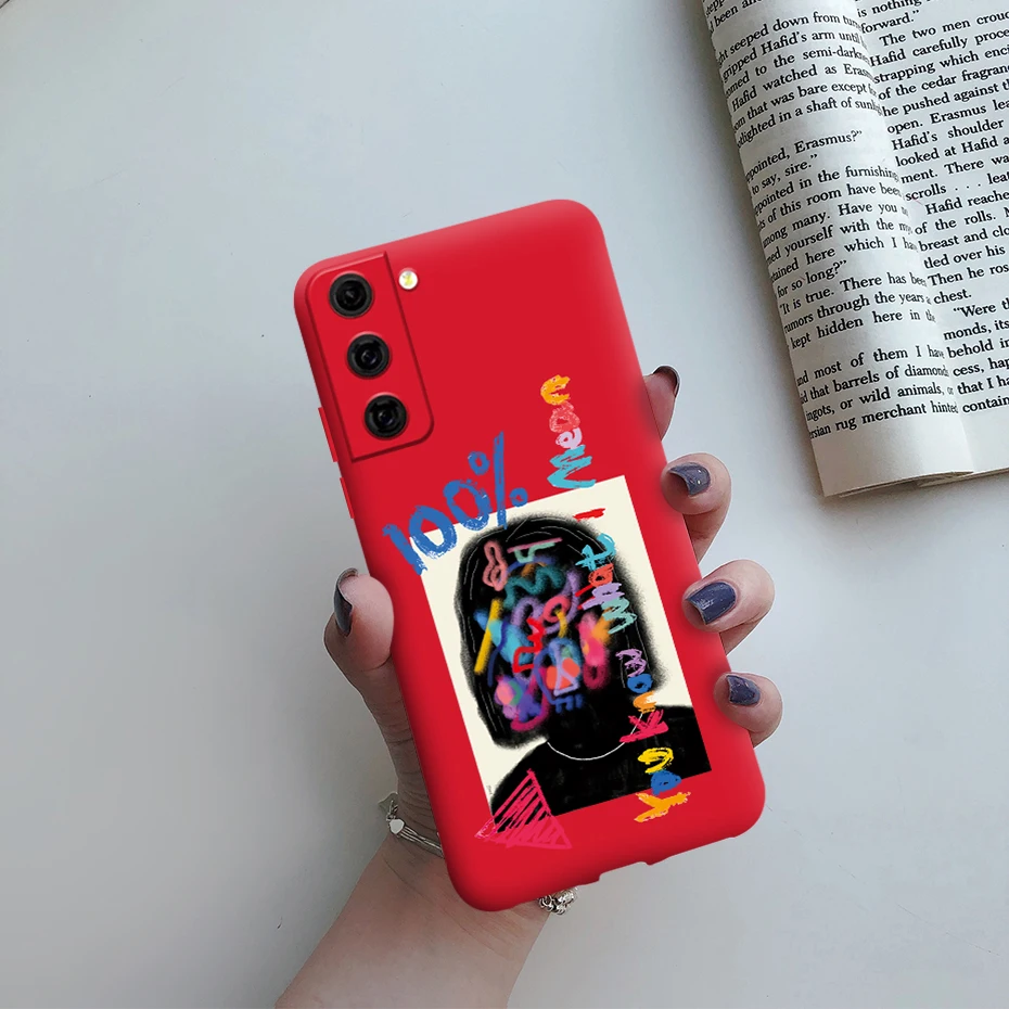 For Samsung Galaxy S21 FE 5G Case Shockproof Fundas Cute Painted Silicone Slim Soft Cover For samsung S21 FE S21fe Bumper Cases