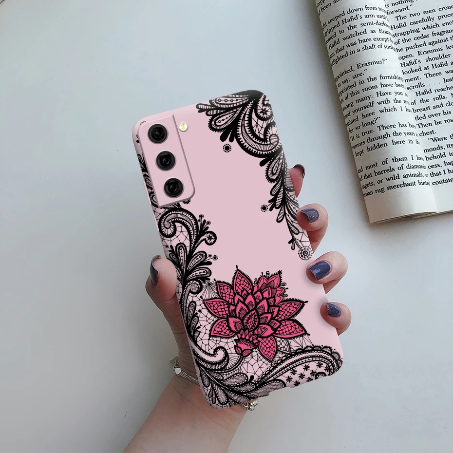 For Samsung Galaxy S21 FE 5G Case Shockproof Fundas Cute Painted Silicone Slim Soft Cover For samsung S21 FE S21fe Bumper Cases