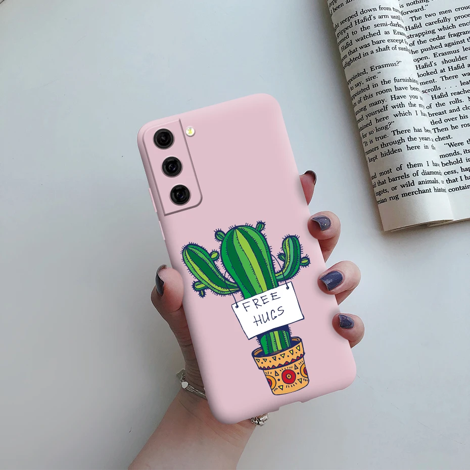 For Samsung Galaxy S21 FE 5G Case Shockproof Fundas Cute Painted Silicone Slim Soft Cover For samsung S21 FE S21fe Bumper Cases